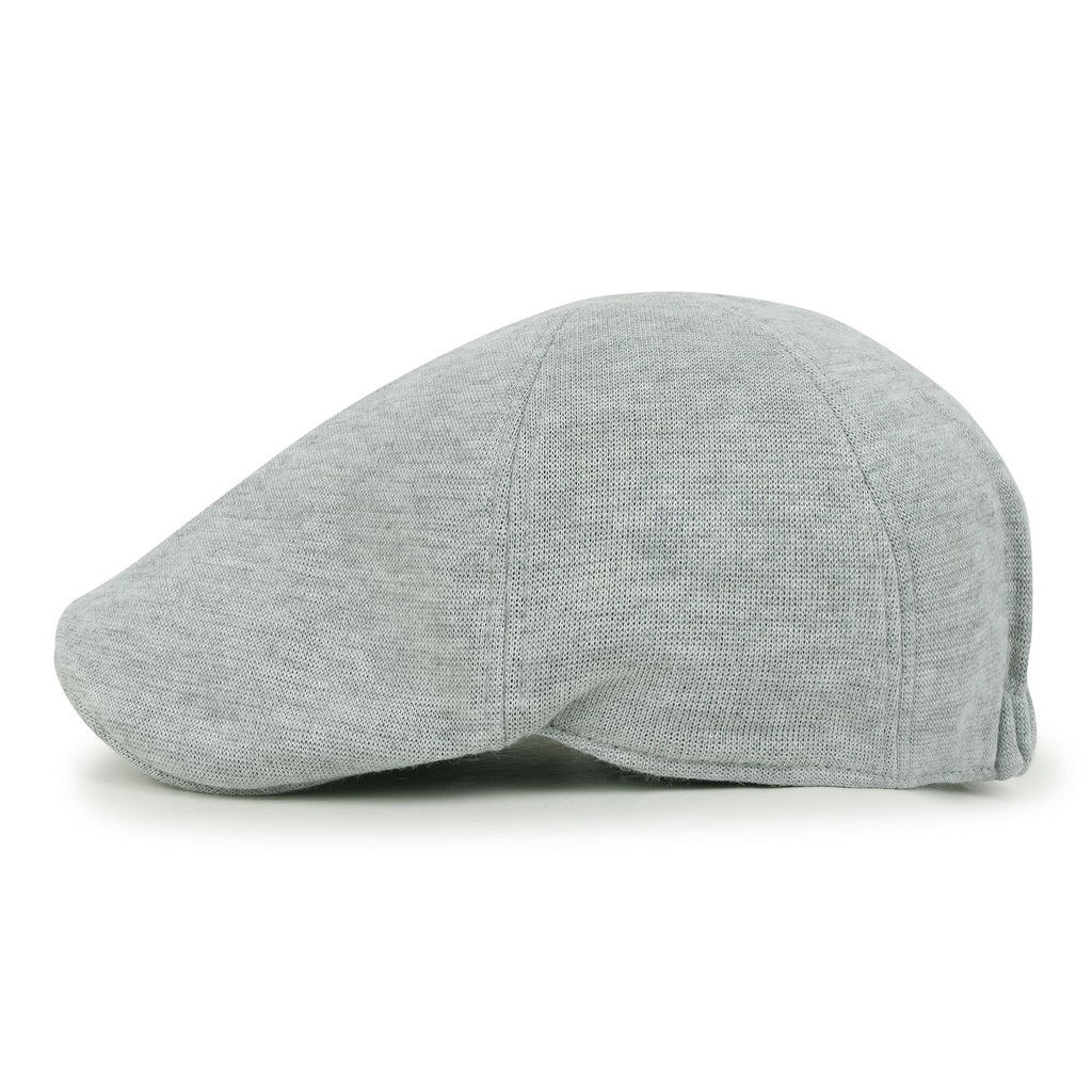 Soft Jersey Cotton Newsboy Flat Cap Ivy Stretch-fit Driver Hunting Hat