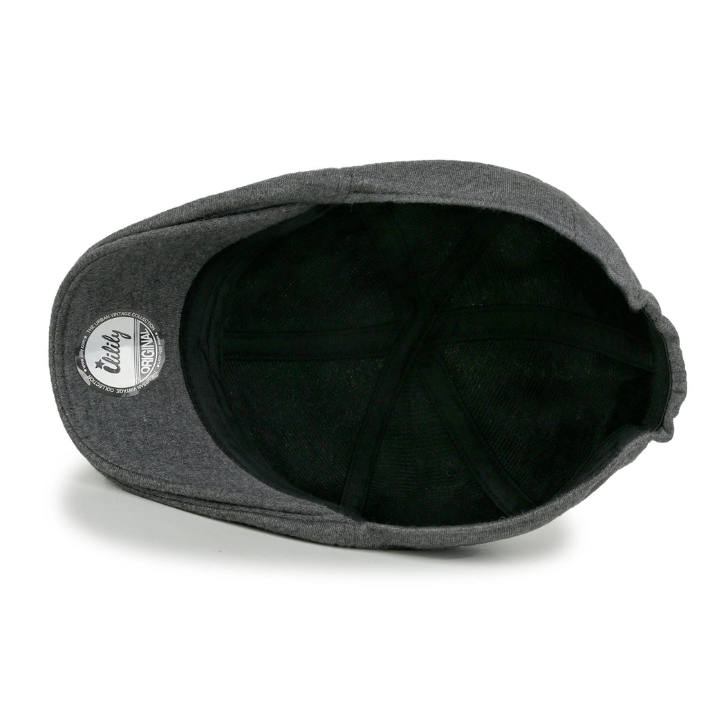 Soft Jersey Cotton Newsboy Flat Cap Ivy Stretch-fit Driver Hunting Hat