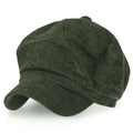 6-Pannel District Check Newsboy Cabbie Cap Wool Duck Bill Hunting Hat
