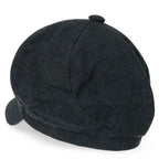 6-Pannel District Check Newsboy Cabbie Cap Wool Duck Bill Hunting Hat