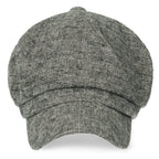 6-Pannel District Check Newsboy Cabbie Cap Wool Duck Bill Hunting Hat