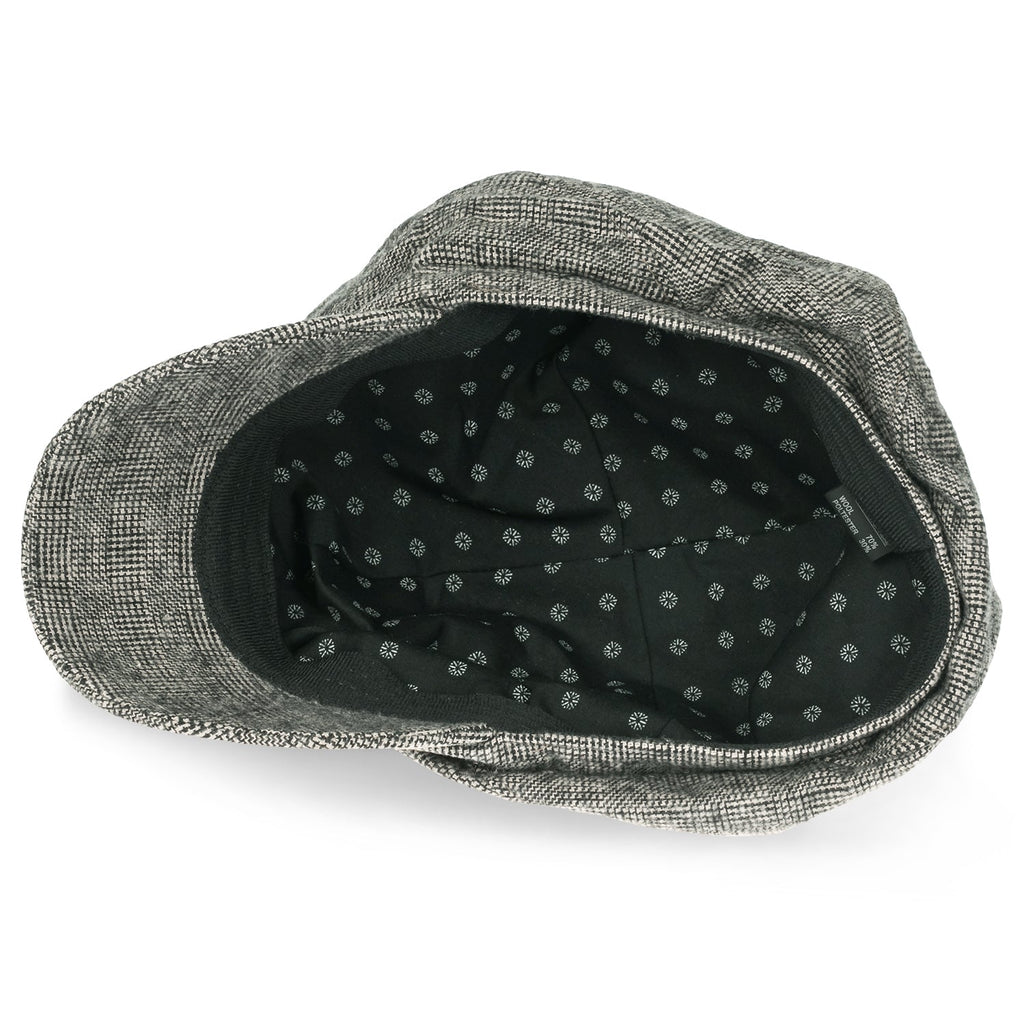 6-Pannel District Check Newsboy Cabbie Cap Wool Duck Bill Hunting Hat