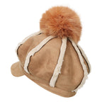 8-Pannel Solid Color Newsboy Cabbie Cap Suede Duck Bill Flat Hunting Hat
