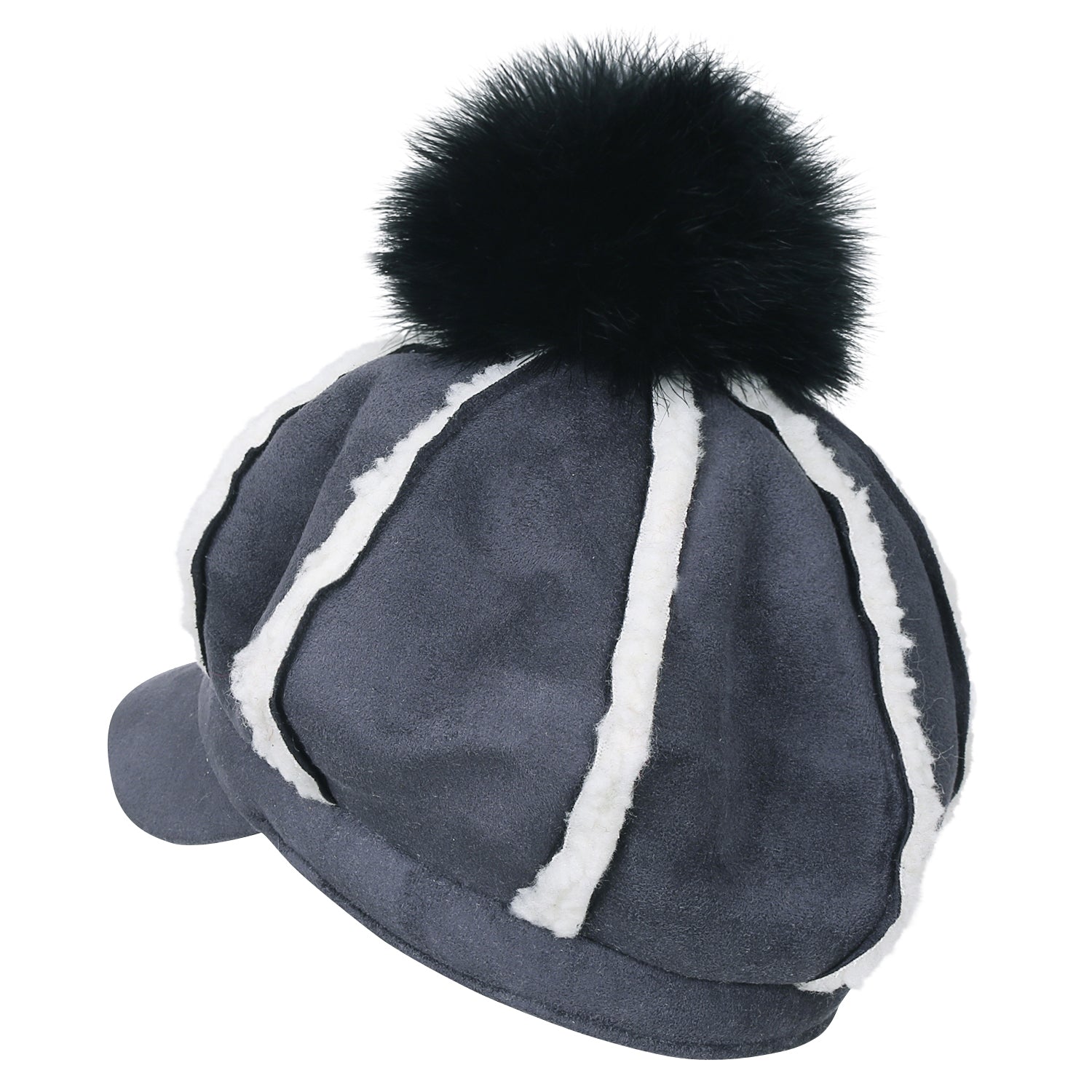 8-Pannel Solid Color Newsboy Cabbie Cap Suede Duck Bill Flat Hunting Hat