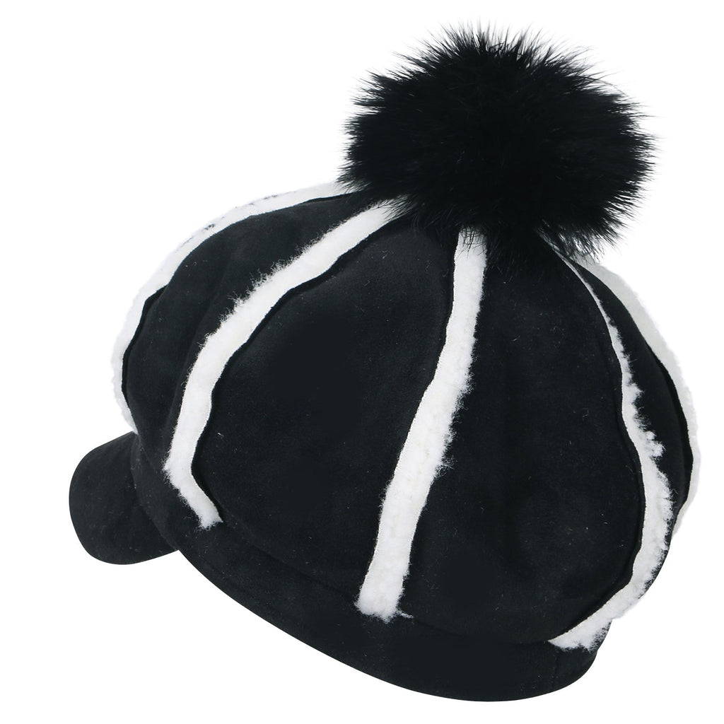 8-Pannel Solid Color Newsboy Cabbie Cap Suede Duck Bill Flat Hunting Hat
