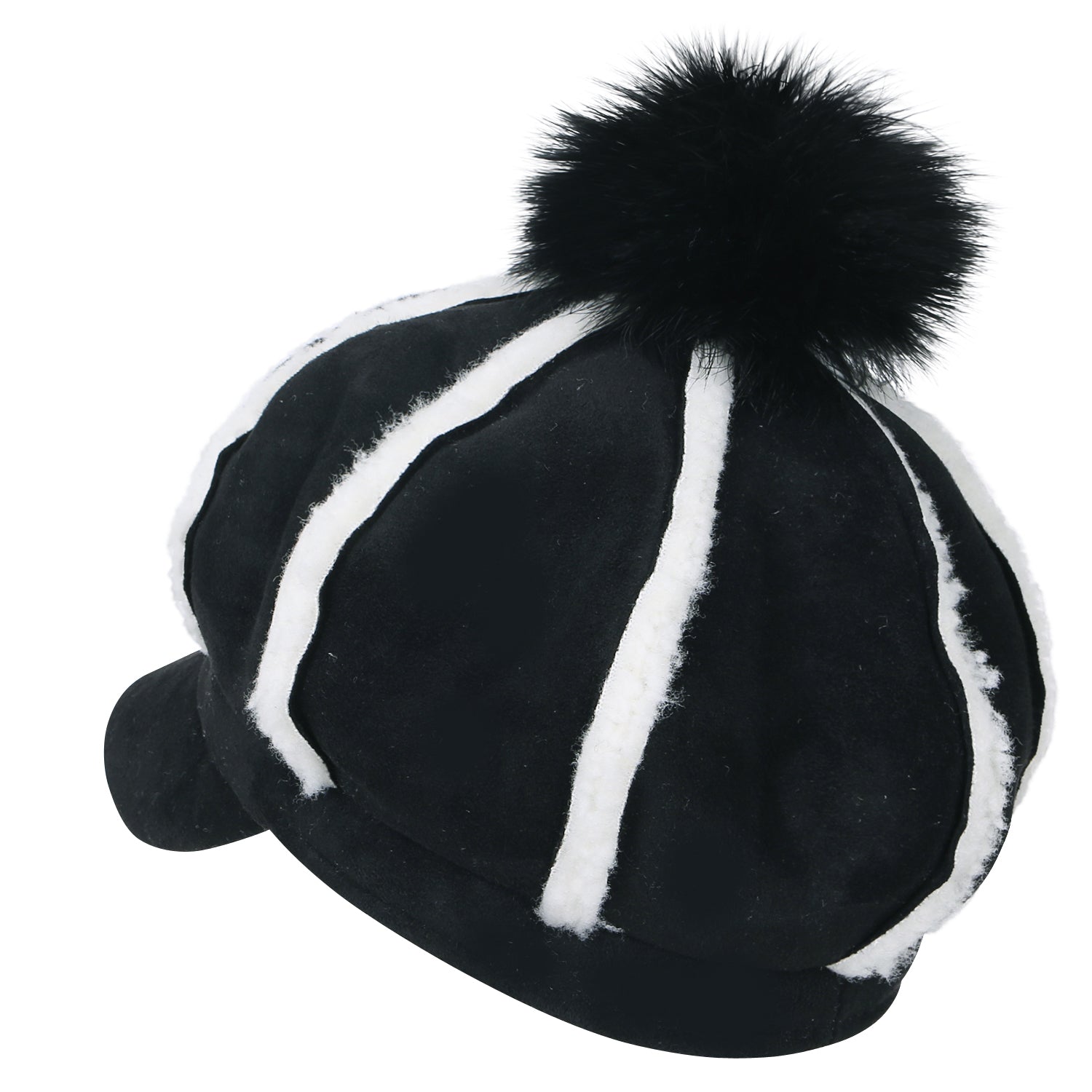 8-Pannel Solid Color Newsboy Cabbie Cap Suede Duck Bill Flat Hunting Hat