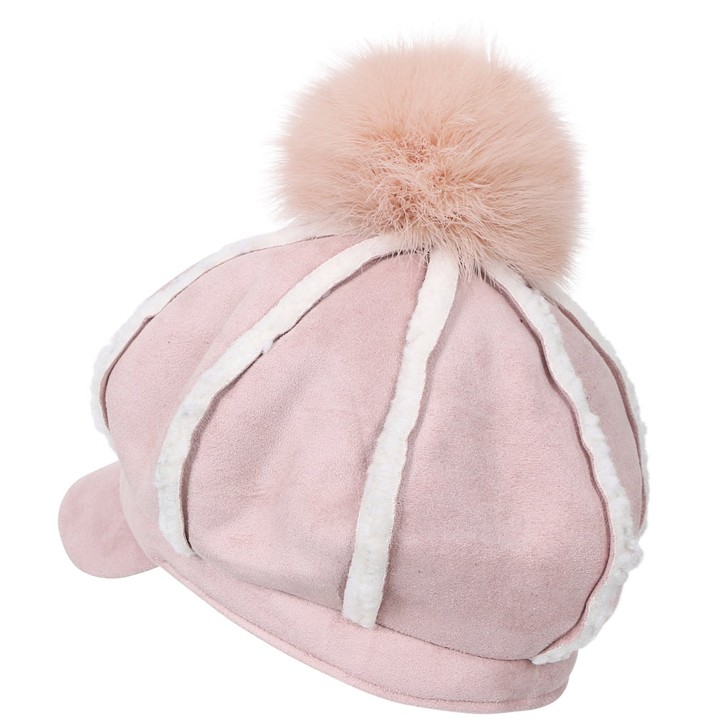 8-Pannel Solid Color Newsboy Cabbie Cap Suede Duck Bill Flat Hunting Hat