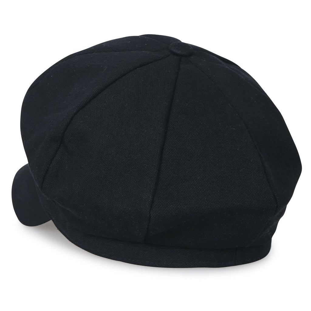 8-Panel Solid Color Newsboy Cabbie Cap Duck Bill Flat Hunting Hat
