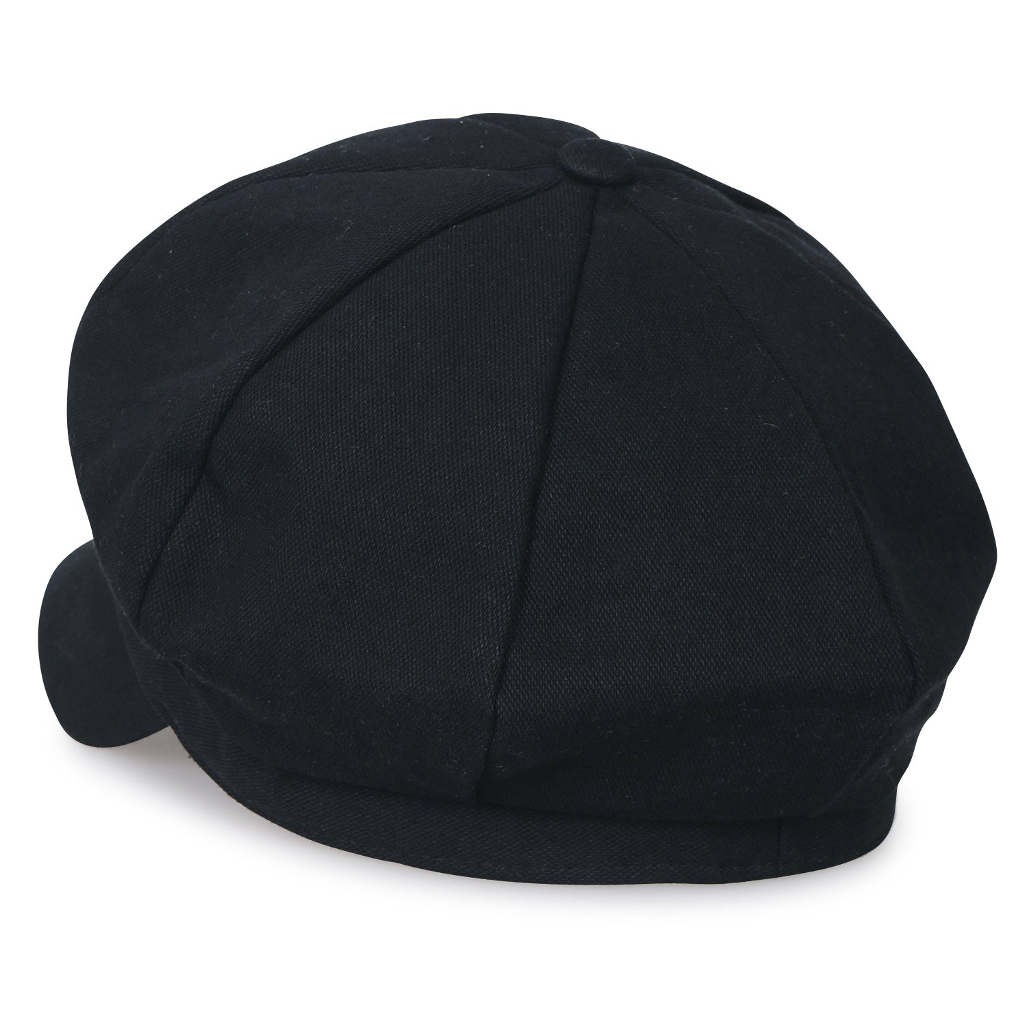 8-Panel Solid Color Newsboy Cabbie Cap Duck Bill Flat Hunting Hat