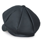 8-Panel Solid Color Newsboy Cabbie Cap Duck Bill Flat Hunting Hat