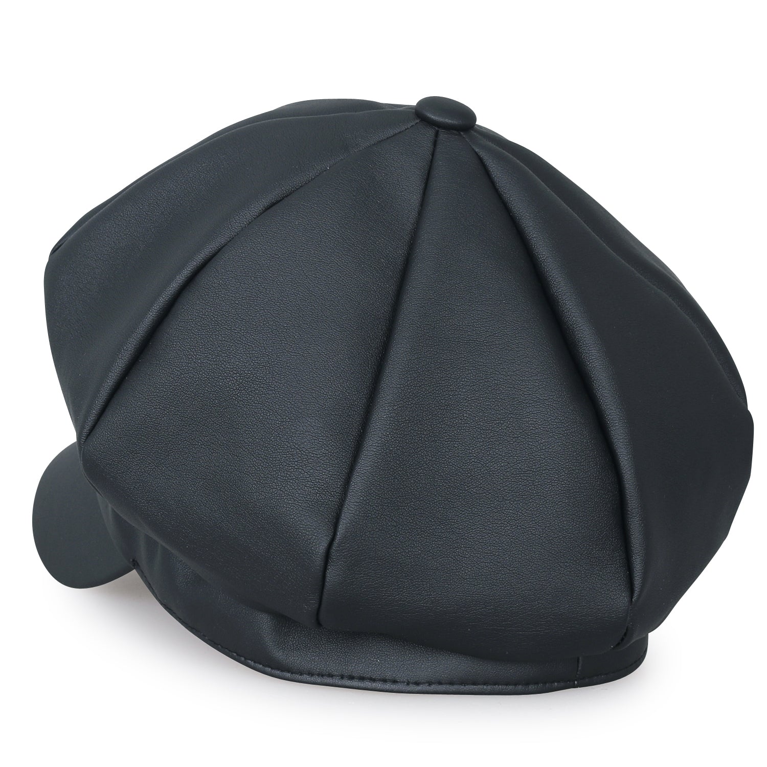 8-Panel Solid Color Newsboy Cabbie Cap Duck Bill Flat Hunting Hat