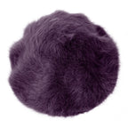 Solid Color Angora French Beret Furry Artist Flat Winter Hat