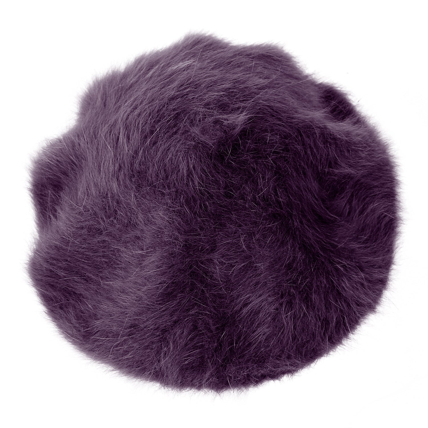 Solid Color Angora French Beret Furry Artist Flat Winter Hat