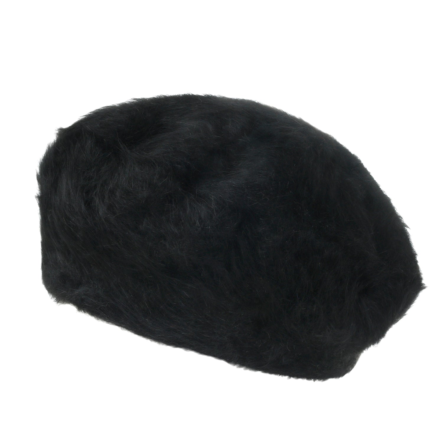 Solid Color Angora French Beret Furry Artist Flat Winter Hat
