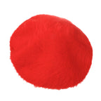 Solid Color Angora French Beret Furry Artist Flat Winter Hat
