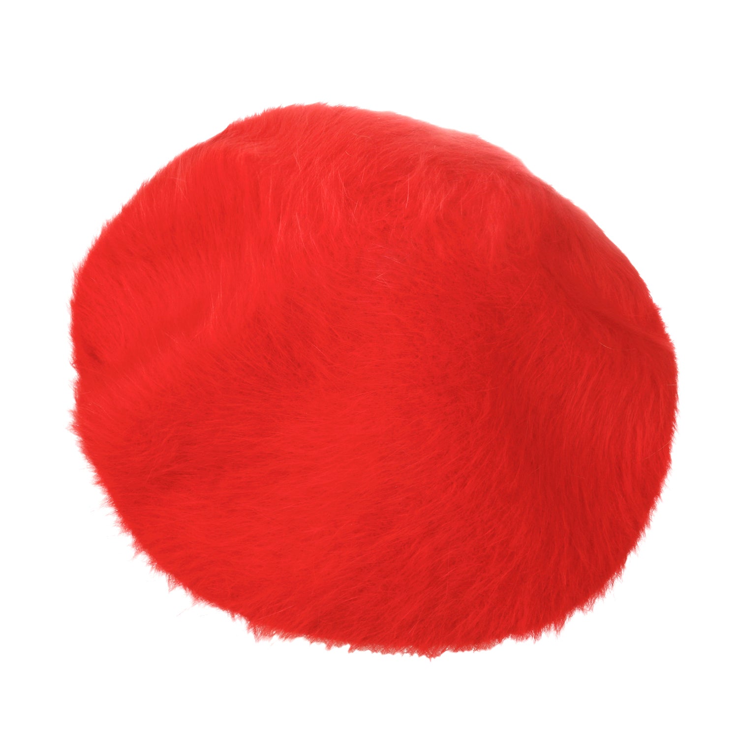 Solid Color Angora French Beret Furry Artist Flat Winter Hat