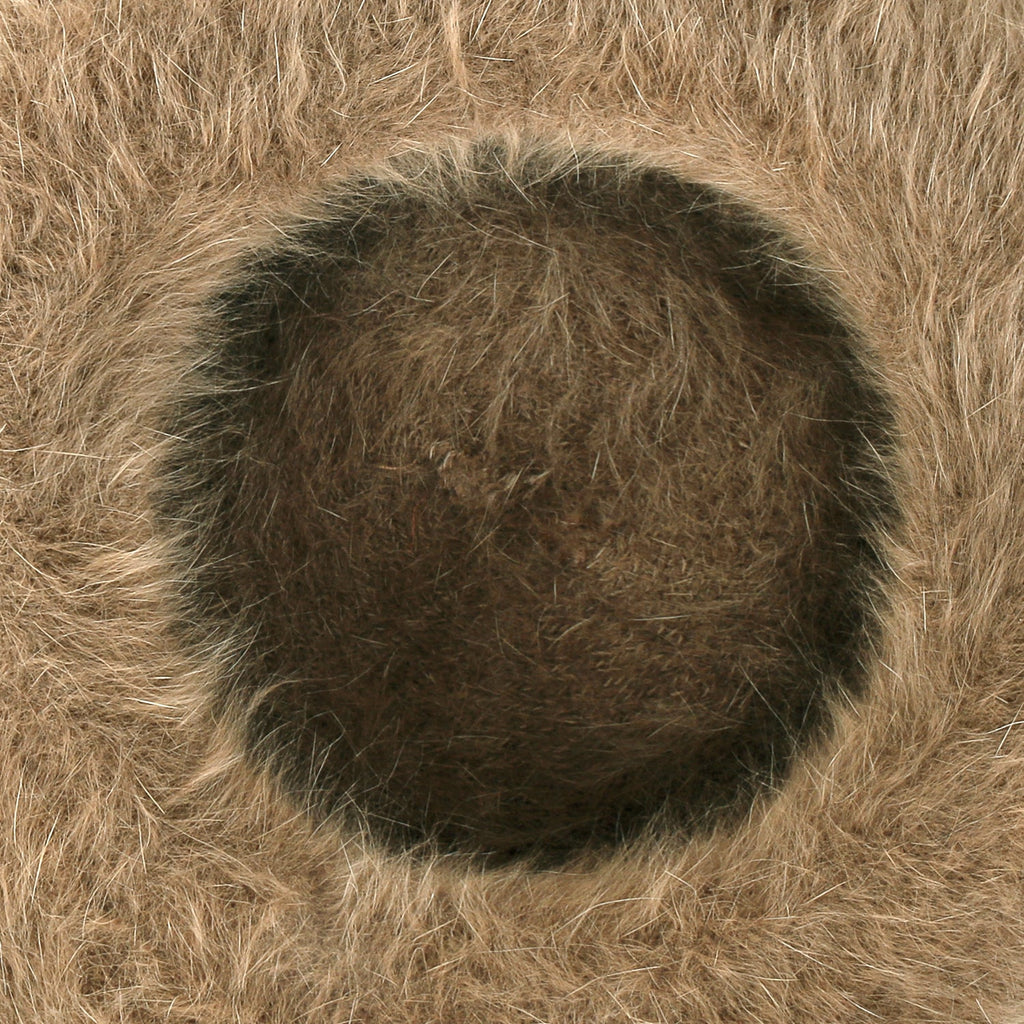 Solid Color Angora French Beret Furry Artist Flat Winter Hat