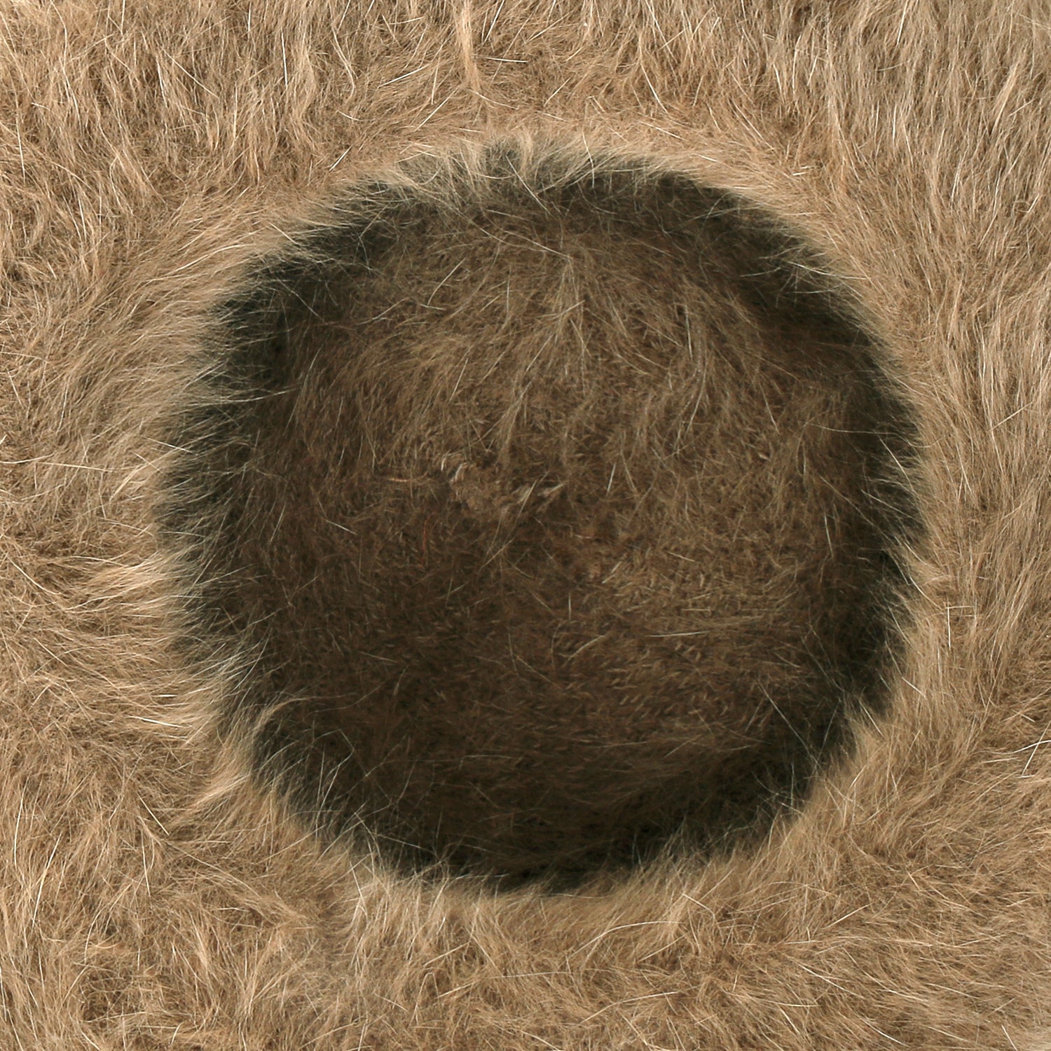 Solid Color Angora French Beret Furry Artist Flat Winter Hat
