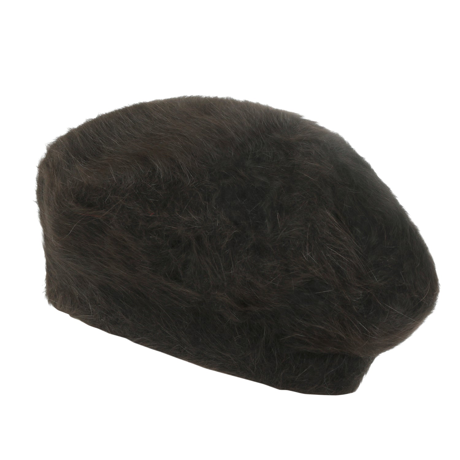 Solid Color Angora French Beret Furry Artist Flat Winter Hat
