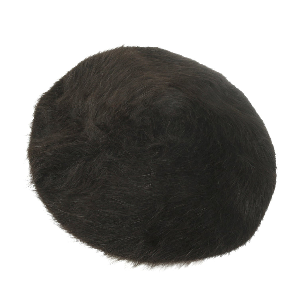 Solid Color Angora French Beret Furry Artist Flat Winter Hat