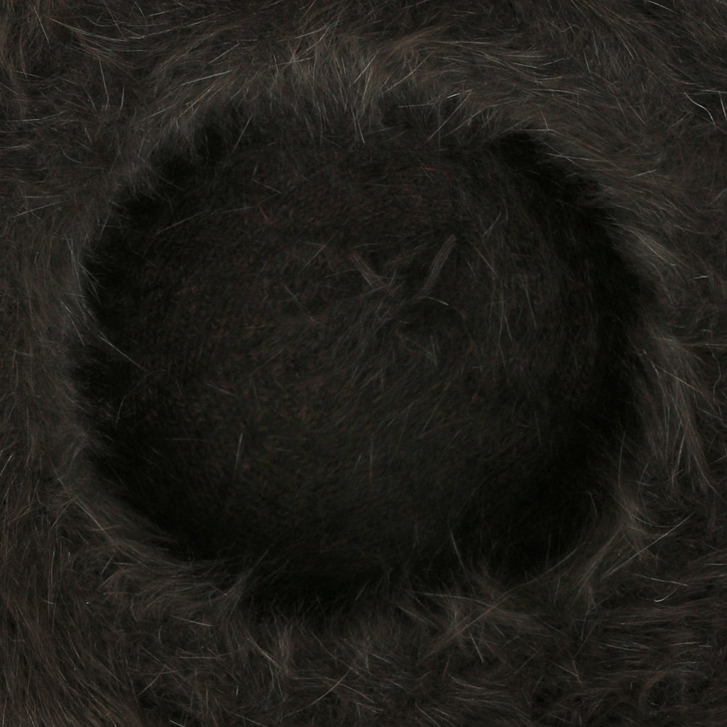 Solid Color Angora French Beret Furry Artist Flat Winter Hat