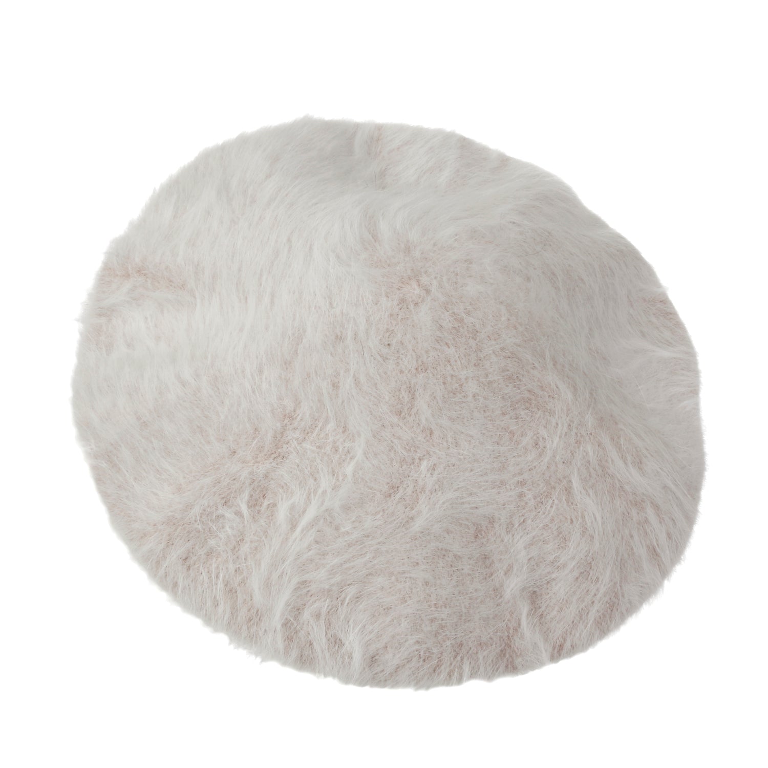 Solid Color Angora French Beret Furry Artist Flat Winter Hat