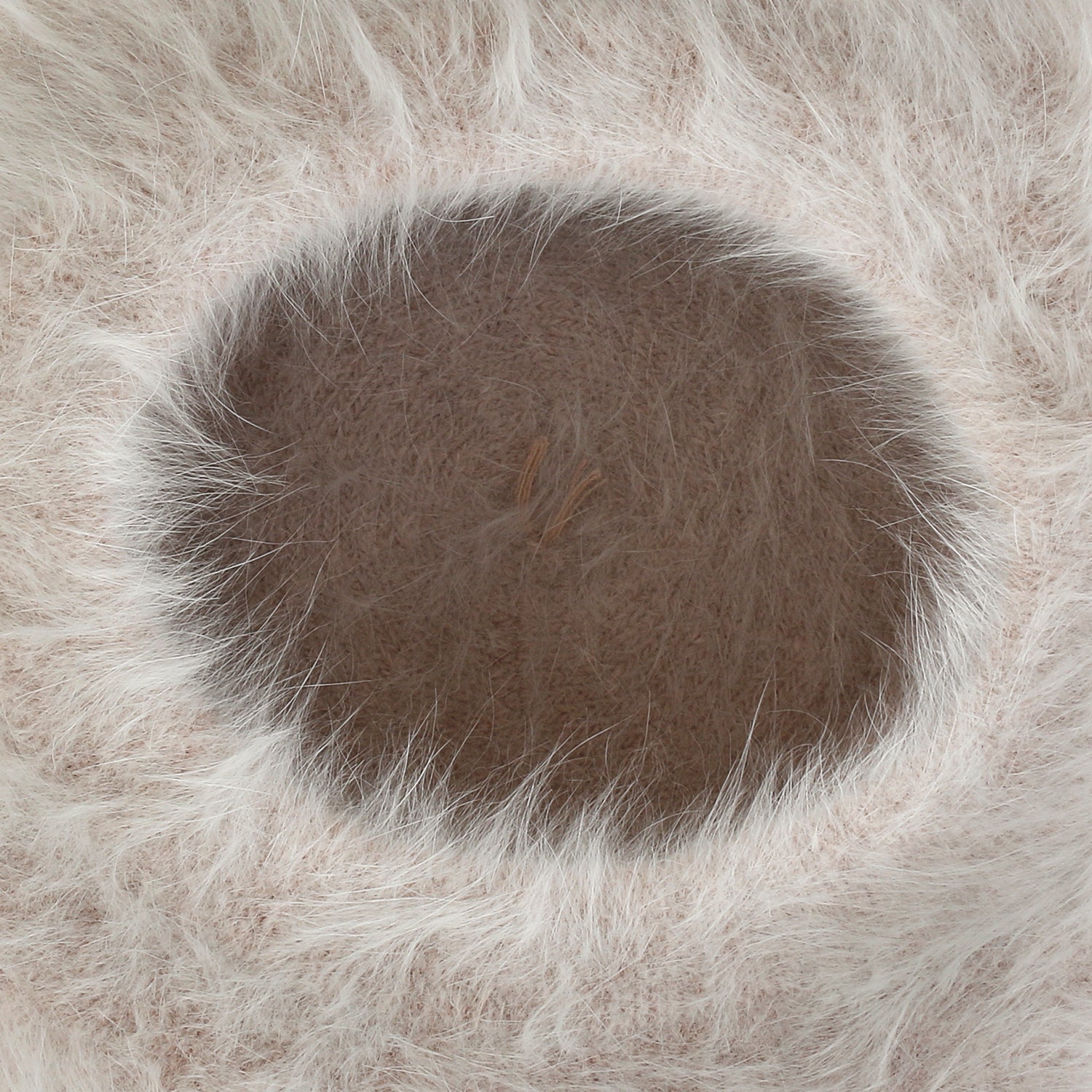 Solid Color Angora French Beret Furry Artist Flat Winter Hat