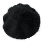 Solid Color Angora French Beret Furry Artist Flat Winter Hat