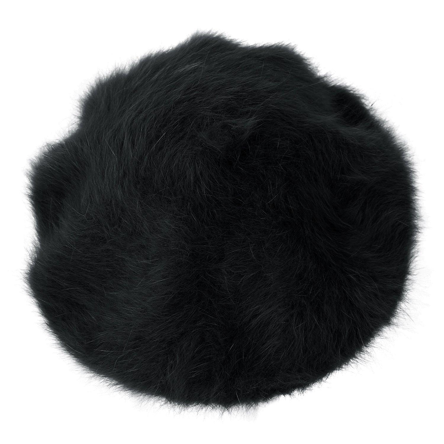 Solid Color Angora French Beret Furry Artist Flat Winter Hat
