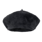 Solid Color Angora French Beret Furry Artist Flat Winter Hat