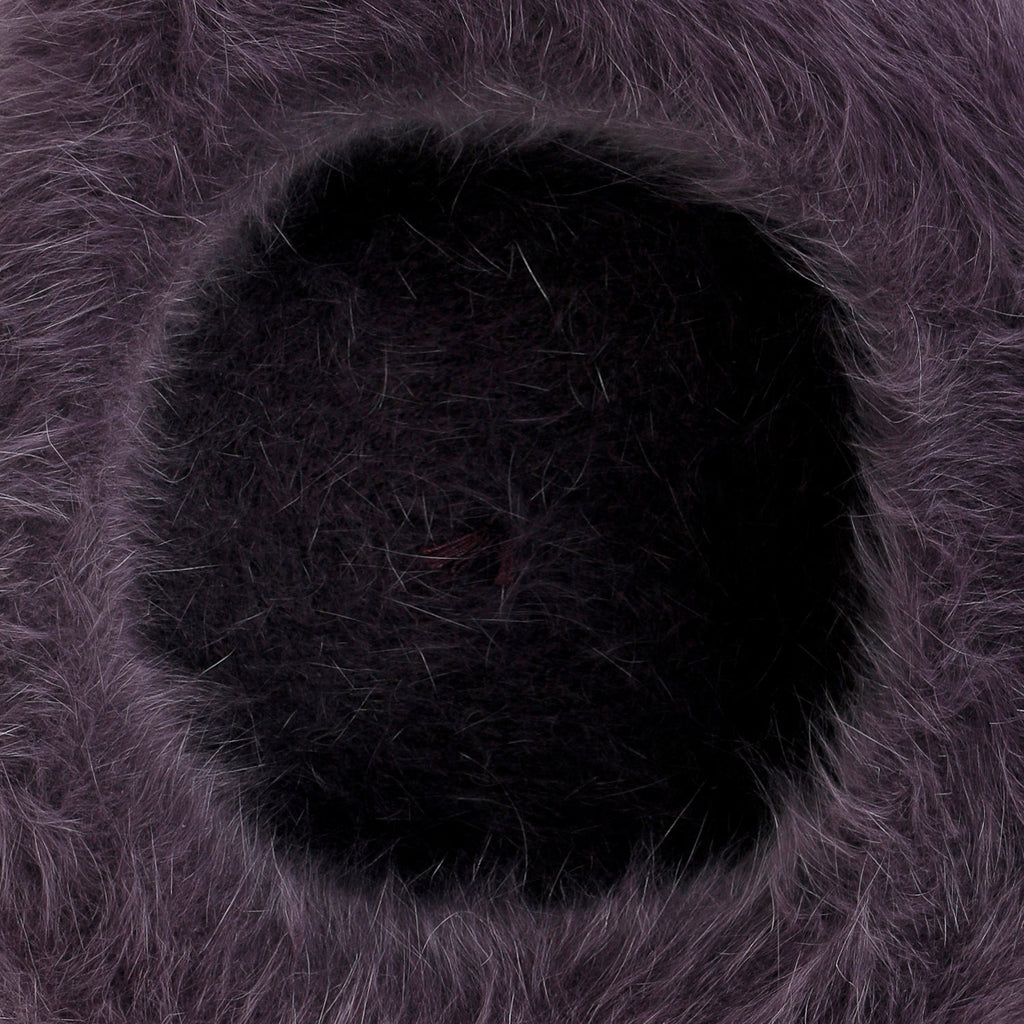 Solid Color Angora French Beret Furry Artist Flat Winter Hat