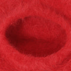 Solid Color Angora French Beret Furry Artist Flat Winter Hat