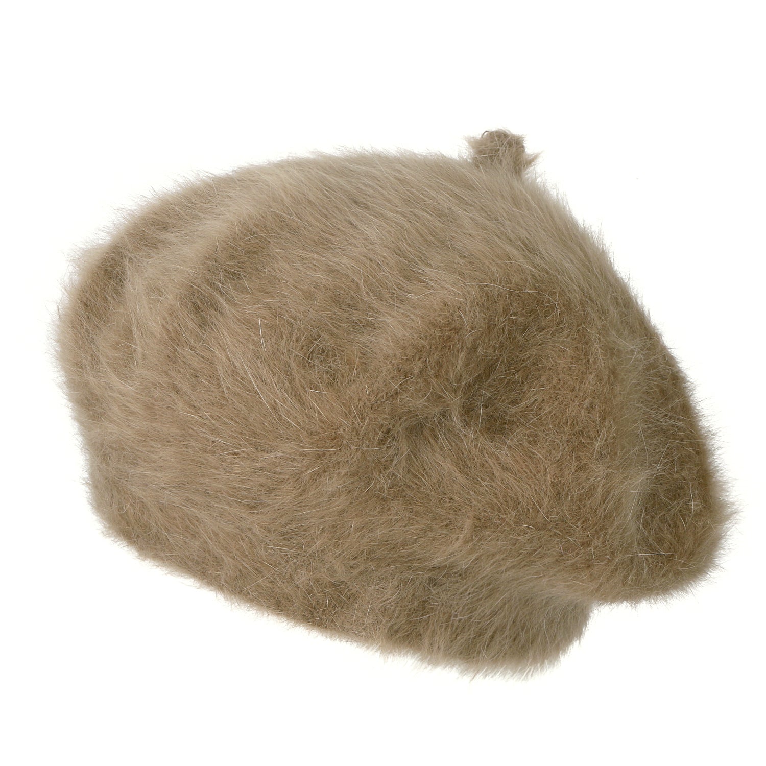 Solid Color Angora French Beret Furry Artist Flat Winter Hat