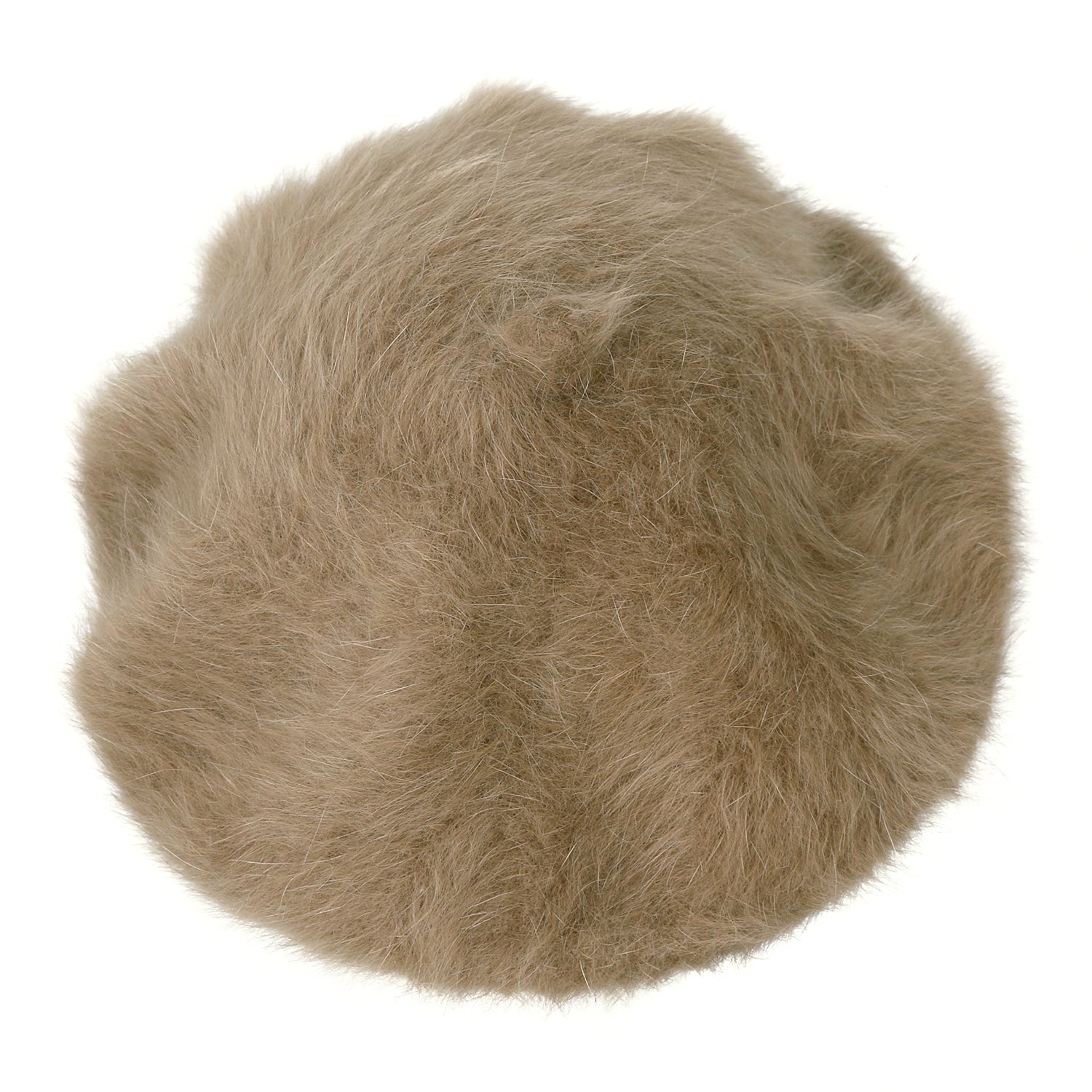 Solid Color Angora French Beret Furry Artist Flat Winter Hat