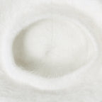 Solid Color Angora French Beret Furry Artist Flat Winter Hat