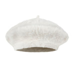 Solid Color Angora French Beret Furry Artist Flat Winter Hat