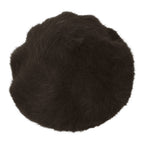 Solid Color Angora French Beret Furry Artist Flat Winter Hat