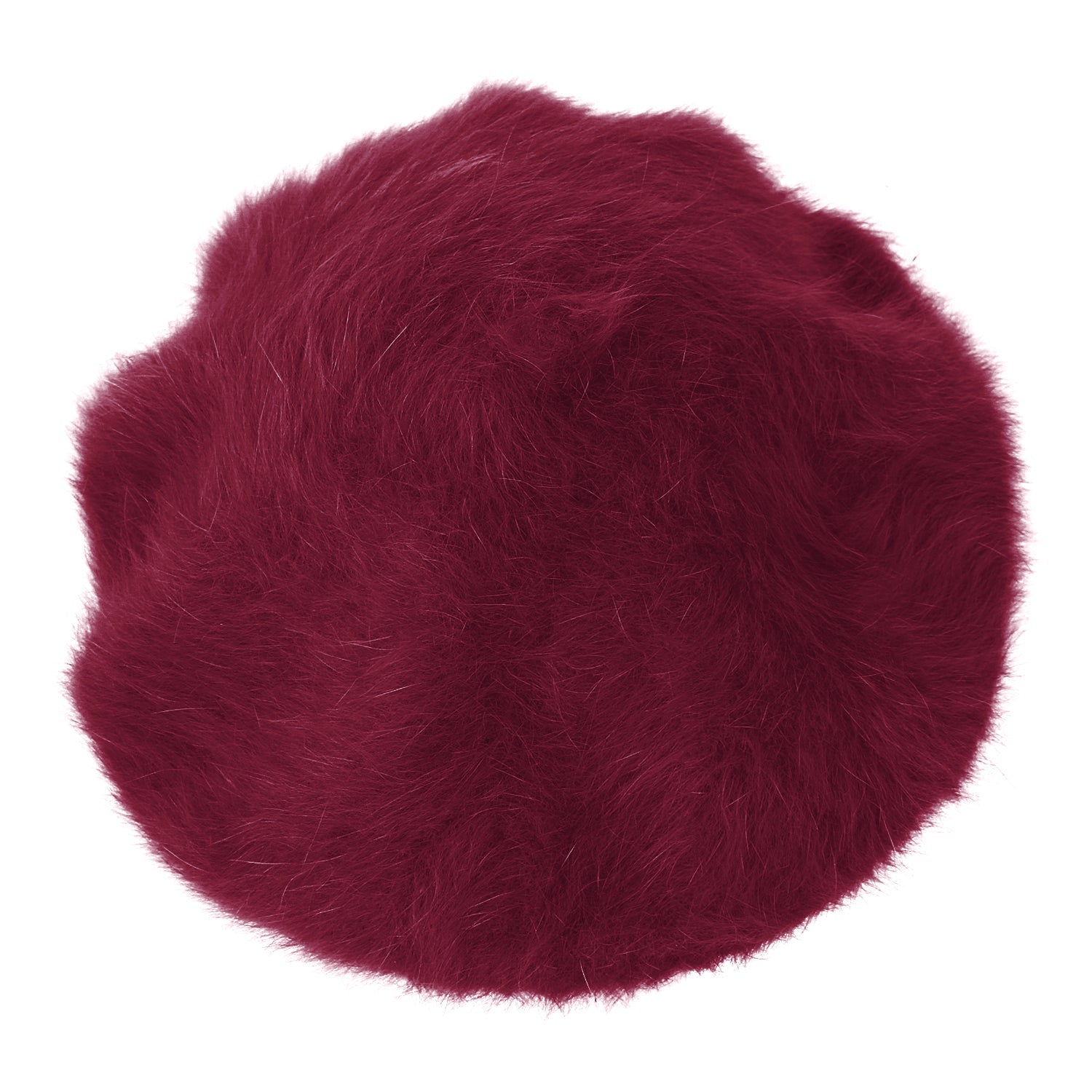 Solid Color Angora French Beret Furry Artist Flat Winter Hat