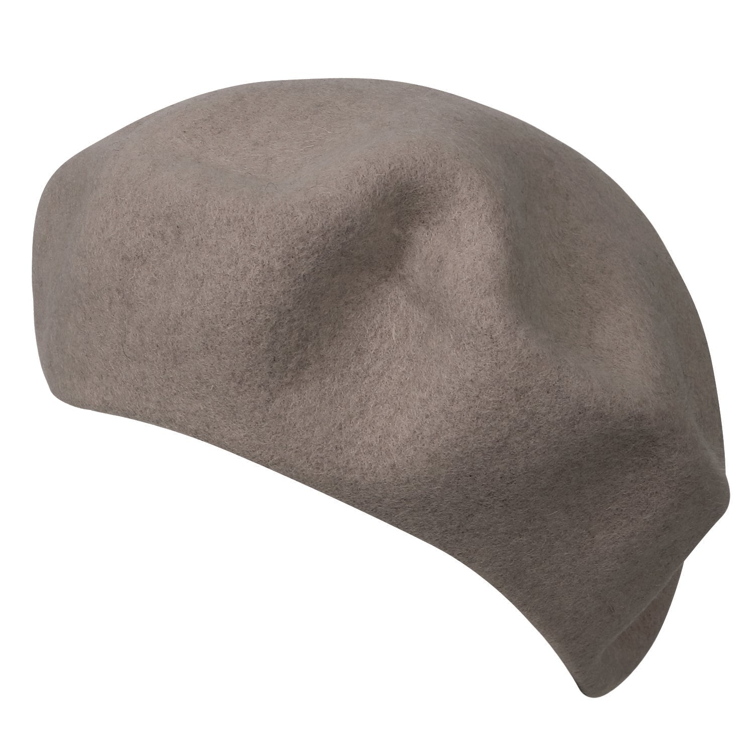 Solid Color Wool Blended French Beret Furry Artist Flat Winter Hat
