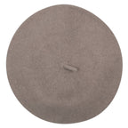 Solid Color Wool Blended French Beret Furry Artist Flat Winter Hat