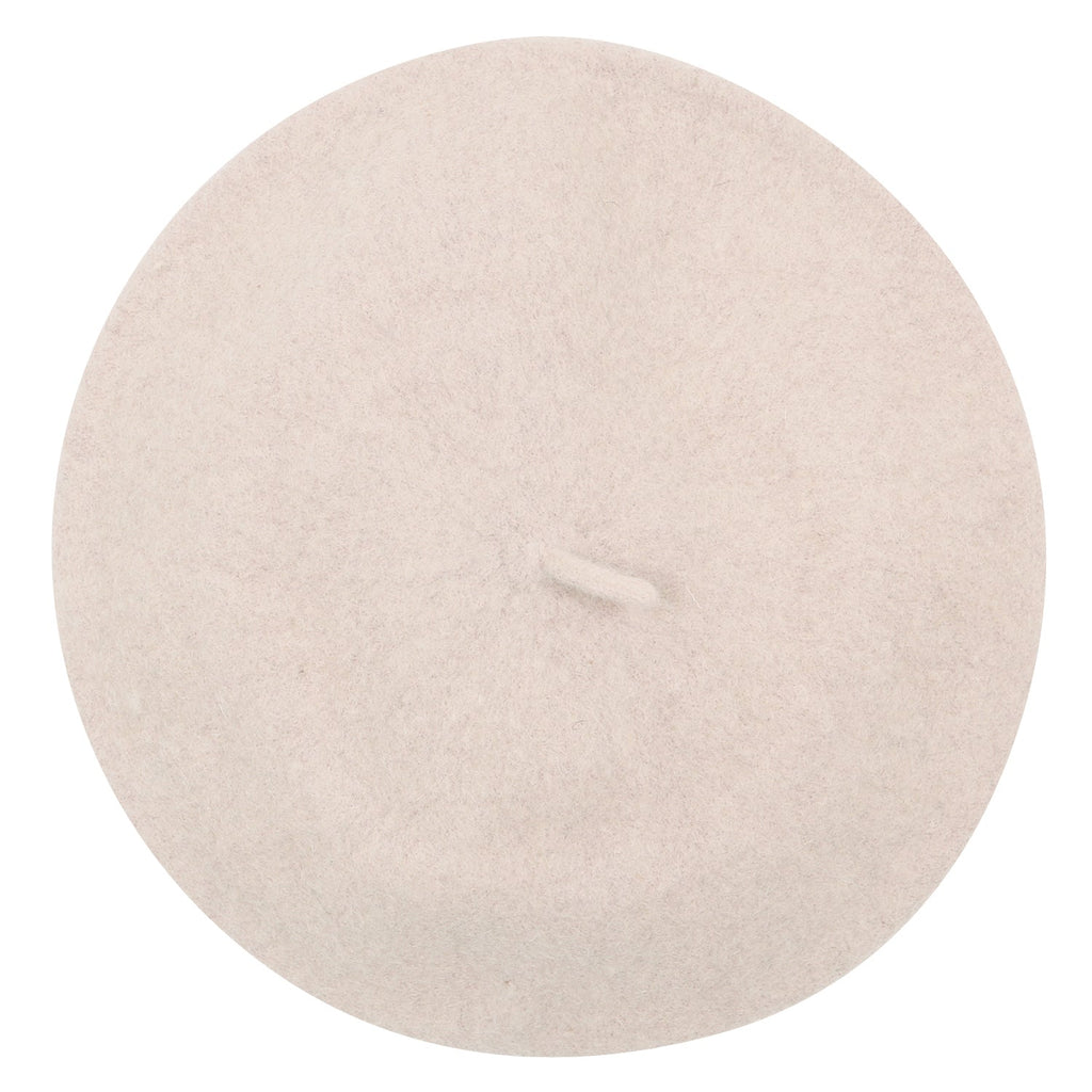 Solid Color Wool Blended French Beret Furry Artist Flat Winter Hat