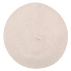 Solid Color Wool Blended French Beret Furry Artist Flat Winter Hat
