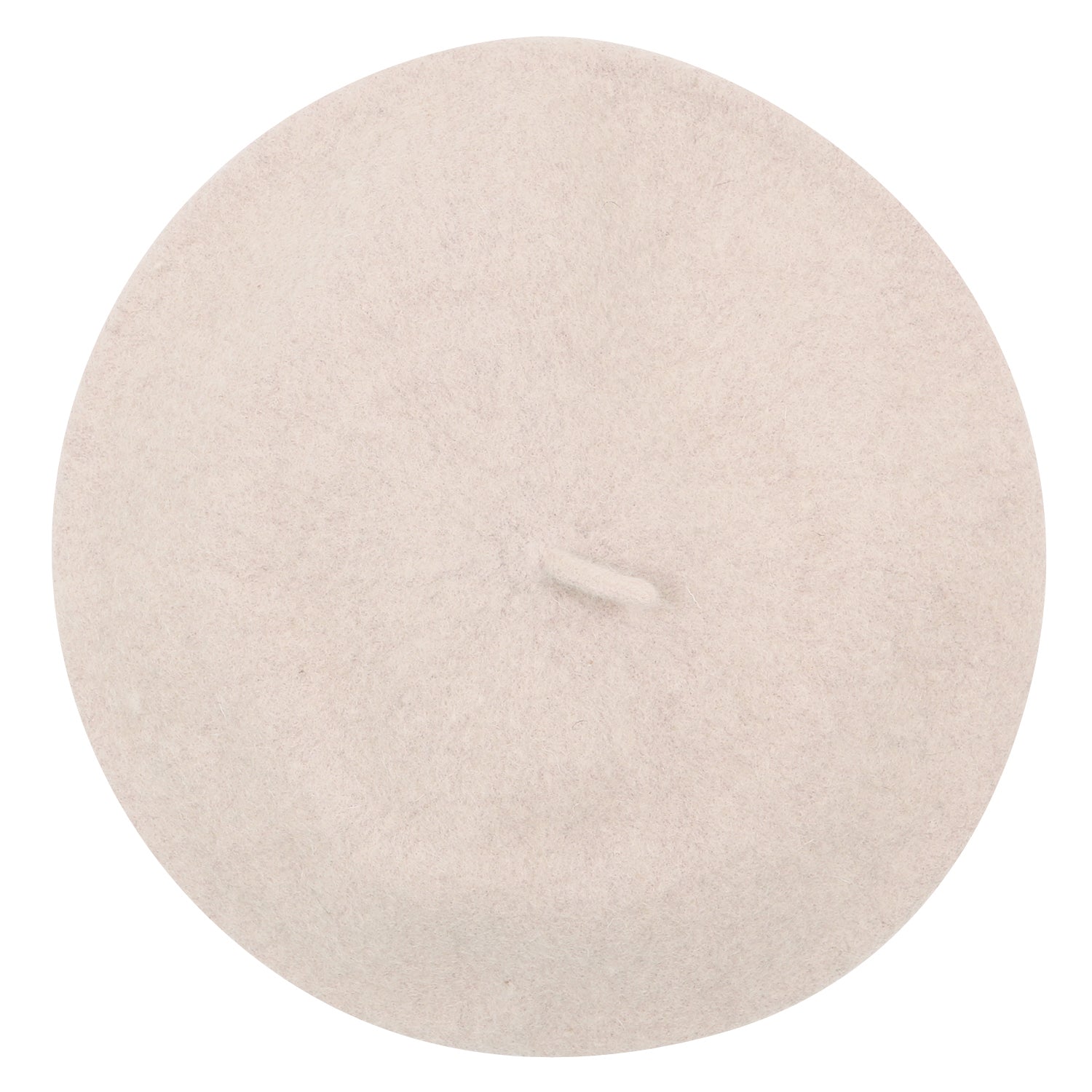 Solid Color Wool Blended French Beret Furry Artist Flat Winter Hat