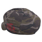 8-Panel Camouflage Cotton Newsboy Cabbie Cap Duck Bill Flat Hunting Hat