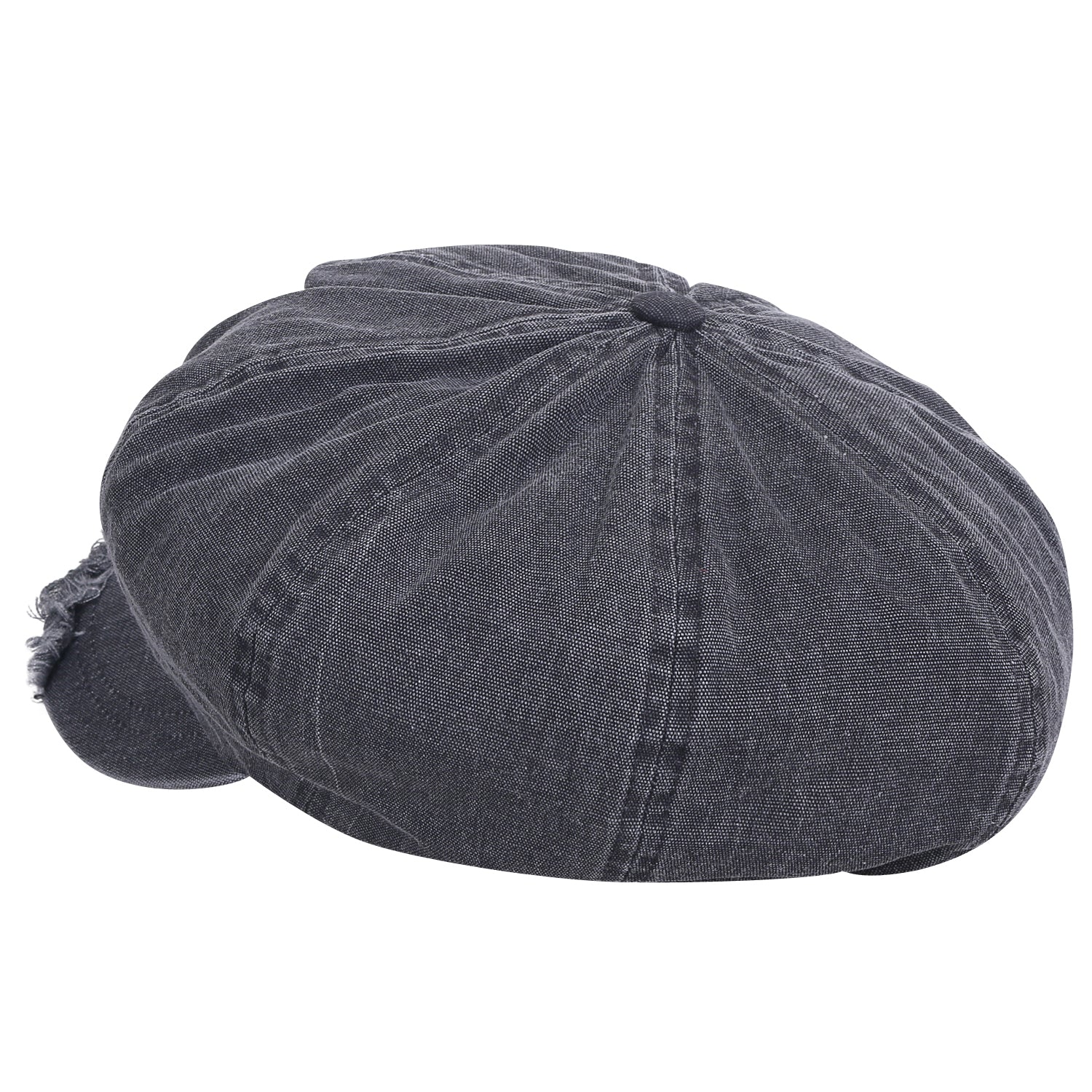 8-Panel Vintage Distressed Cotton Newsboy Cabbie Flat Hunting Hat