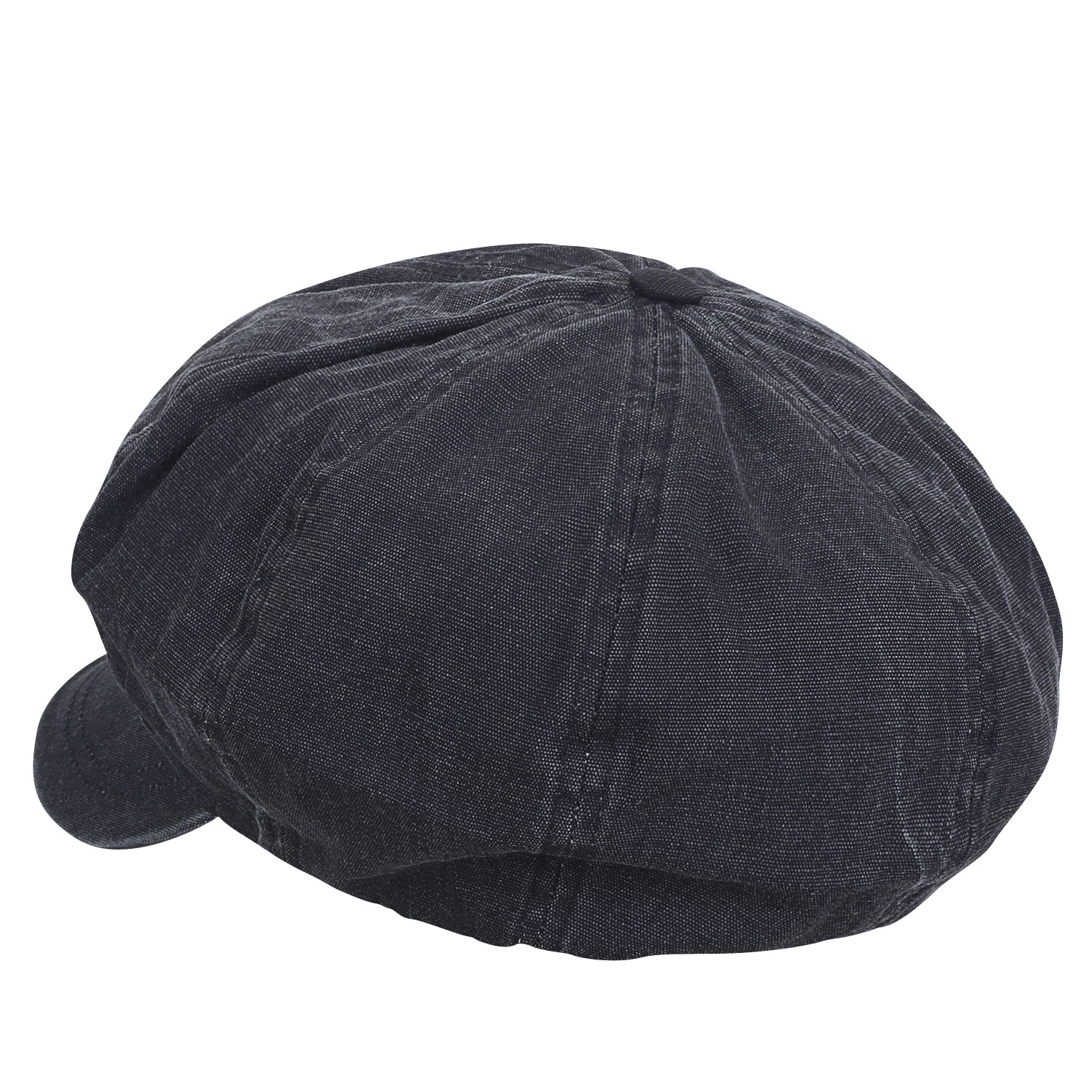 8-Panel Vintage Distressed Cotton Newsboy Cabbie Flat Hunting Hat