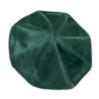 Solid Color Faux Fur 8 Panel French Beret Artist Flat Winter Hat
