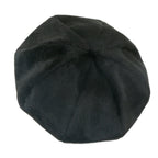 Solid Color Faux Fur 8 Panel French Beret Artist Flat Winter Hat