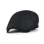 Faux Leather Gatsby Newsboy Hat Vintage Cabbie Hunting Flat Cap