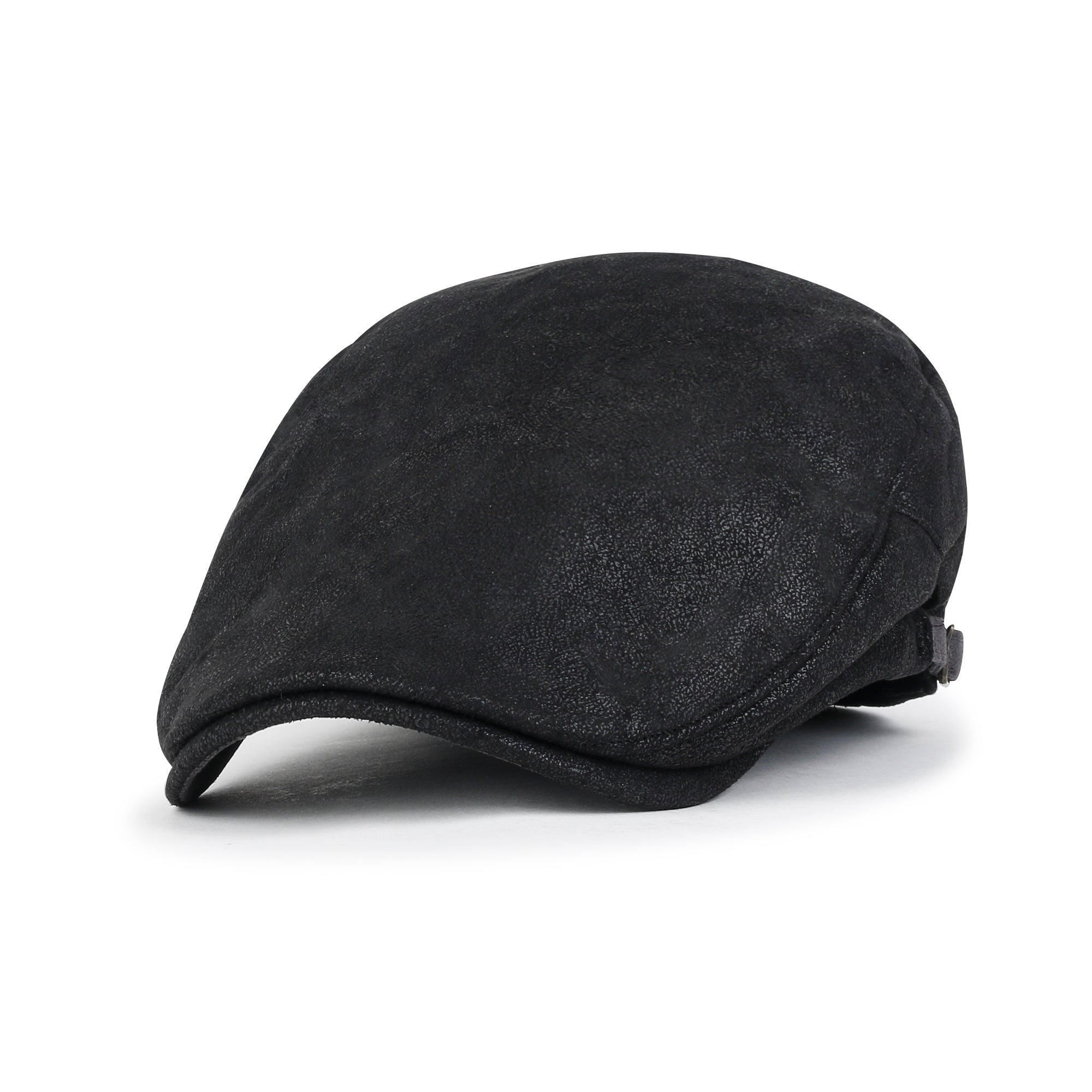 Faux Leather Gatsby Newsboy Hat Vintage Cabbie Hunting Flat Cap